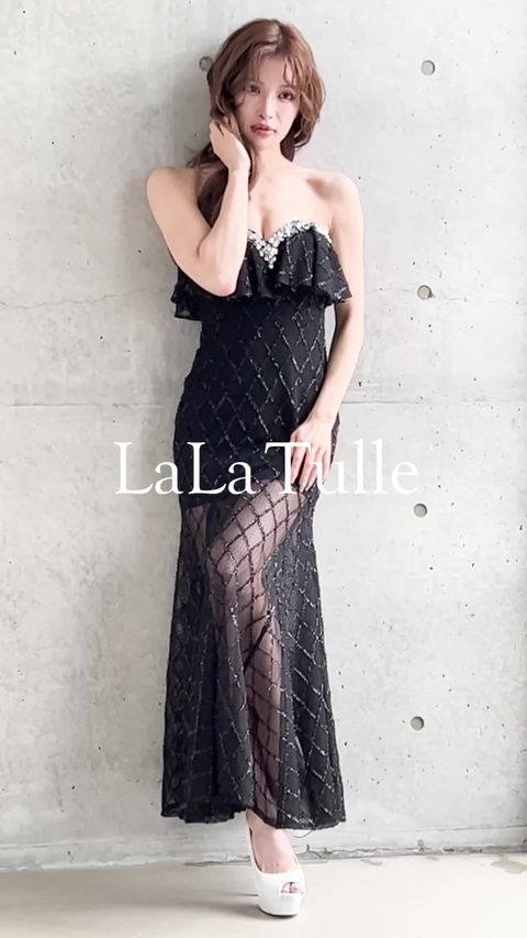 lala tulle ♡ ララチュール ドレス ♡ 値下げ可◎ lala tulle ♡ ララチュール ドレス ♡ 値下げ可◎ キャバドレス