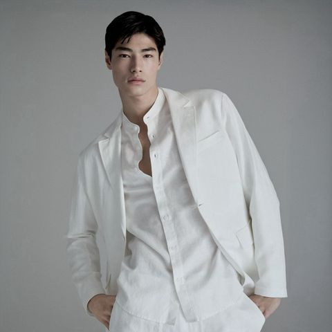【美品】エンポリオアルマーニ　スーツ　T LINE EMPORIO ARMANI (エンポリオアルマーニ) ストレッチ フランネル
