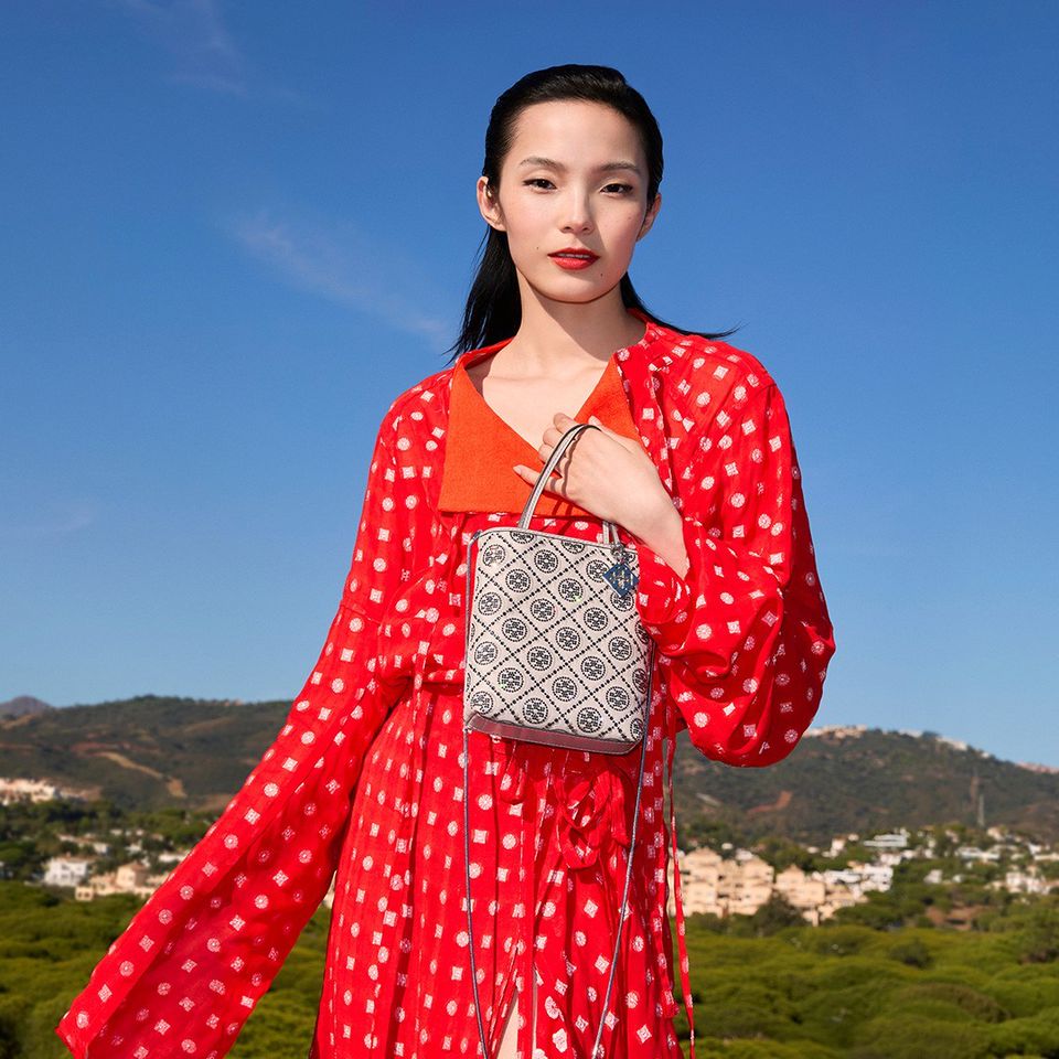 極美品 ToryBurch 2024 ピックステッチゴルフドレス XS ダイヤステッチコクーンドレス(ドレス) | Sybilla(シビラ
