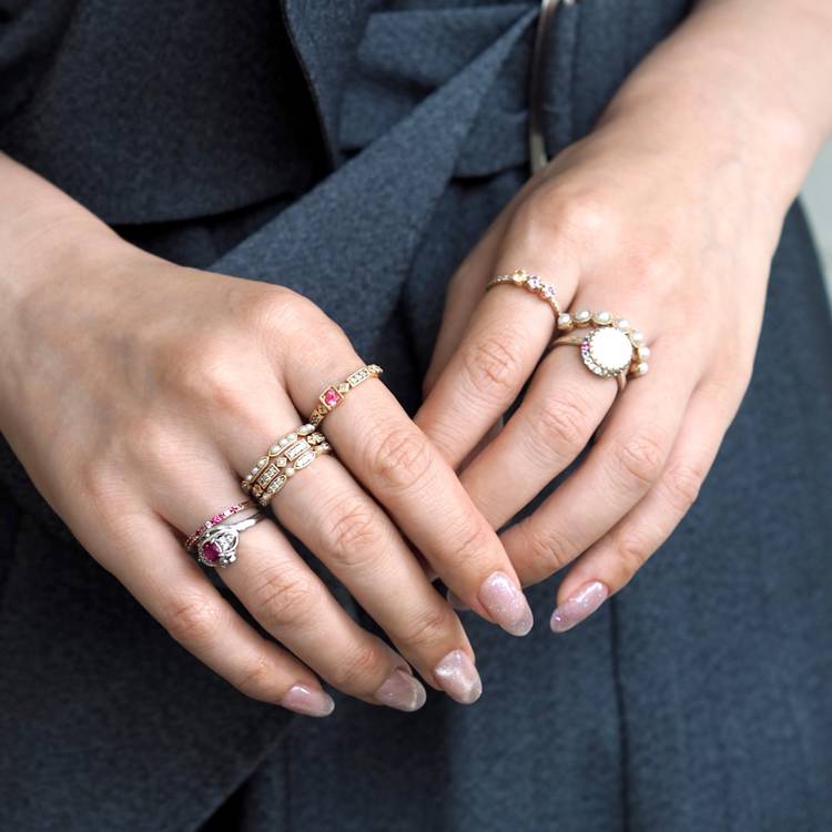 パーセルジュエリー　プラージュリング　ダイヤモンドMIX パーセルジュエリー プラージュリング ダイヤモンドMIX