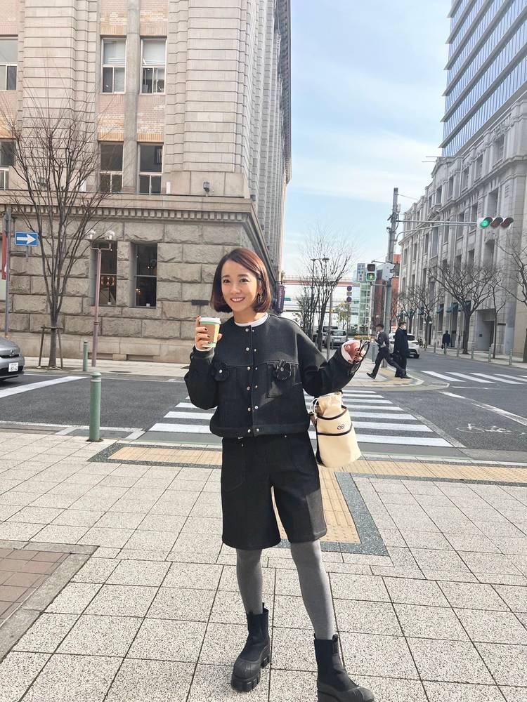 ロージーモンスターSankaku frill tops gray