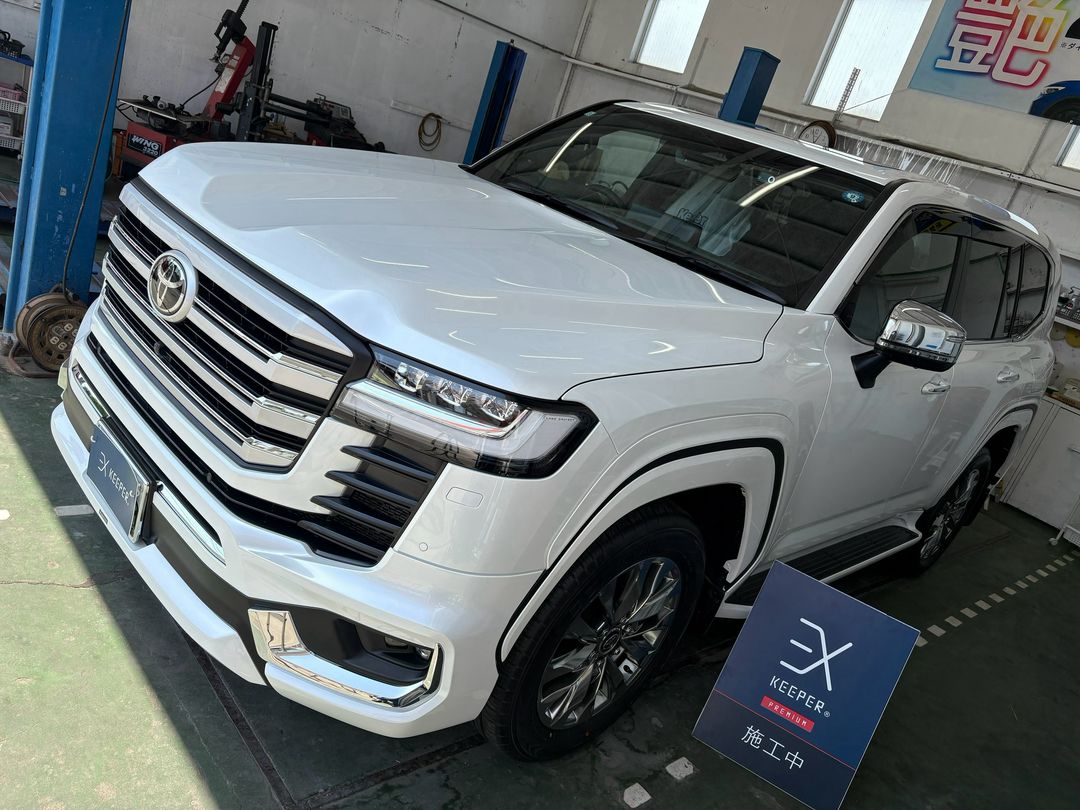 トヨタ　ランドクルーザー　新車　EXキーパー施工後　ひたちなか市