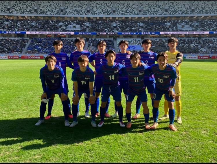 サッカー部 市立船橋高校 振り乱し 優勝絵皿