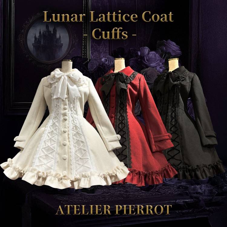 ATELIER PIERROT Holy Night Cape Coat 黒 Mixed media feed | ATELIER